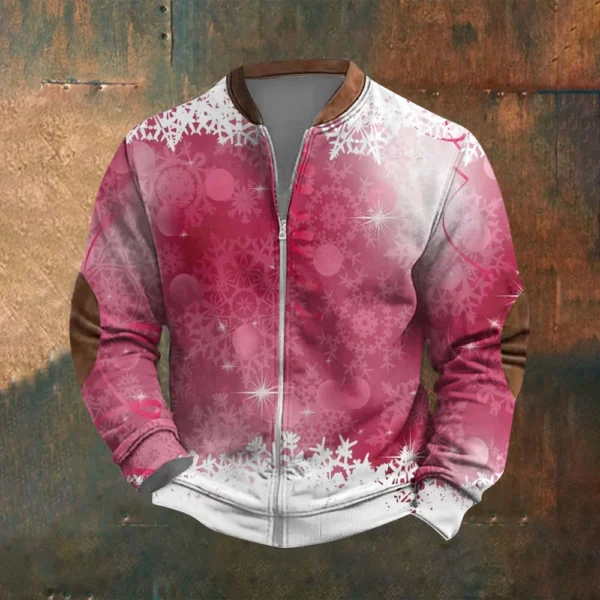 Men's Retro Casual Gradient Printed Sweatshirt - Image 16
