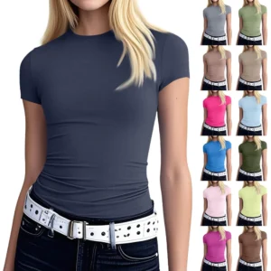 Women's Daily Loose Casual Printed Fashion Round Neck Short Sleeved T-Shirt