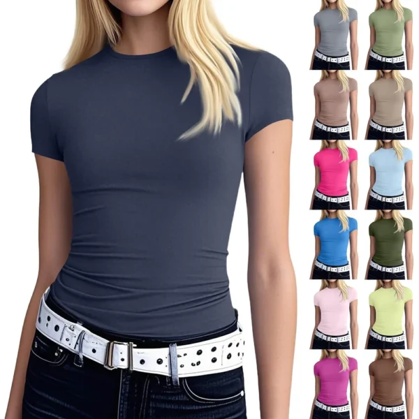 Women's Daily Loose Casual Printed Fashion Round Neck Short Sleeved T-Shirt