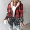 Women's Coat Casual And Fashionable Composite Thick And Warm Printed Hooded - Image 16