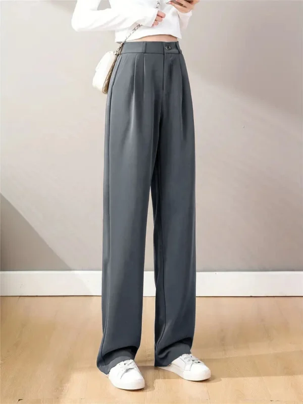 Women's casual long casual loose trousers suit pants women - Image 13