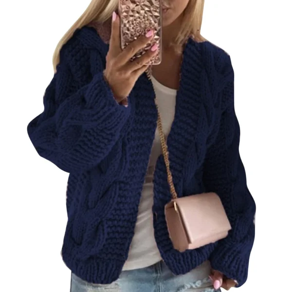 Women's Fashion Casual  Knit Cardigan Sweater - Image 32