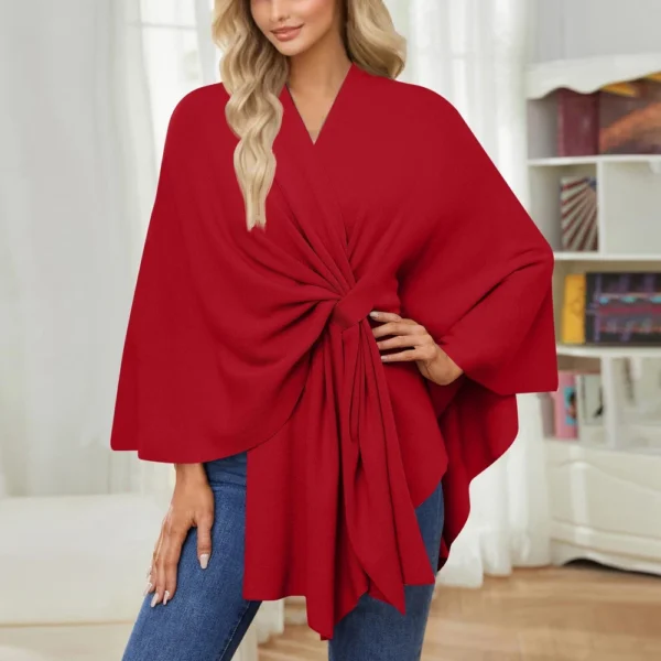 Women's Elegant Shawl Wraps Soft Open Front Sweater For Spring Fall Winter - Image 45