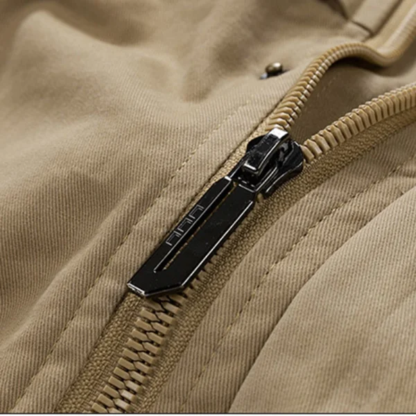 Winter Hooded Men's Cotton-padded Jacket With Collar And Fleece Thickened Slim - Image 12