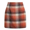 Womens High Waist Plaid Skirt Bodycon Pencil Wool Mini Skirts - Image 8