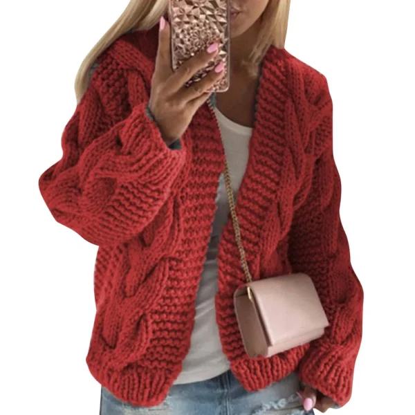 Women's Fashion Casual  Knit Cardigan Sweater - Image 37