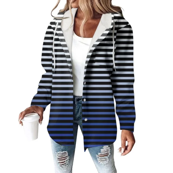 Women's Coat Casual And Fashionable Composite Thick And Warm Printed Hooded - Image 14