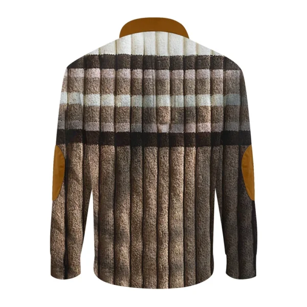 Men's Corduroy Cardigan 6-button Long-sleeved Sweatshirt - Image 12