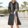 Women's Zip Up Hoodies Oversized Fleece Long Sleeve Sweatshirts Jacket Coat - Image 29
