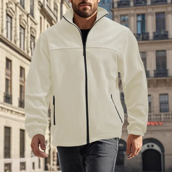 Men's jacket zipper collar jacket - Image 3