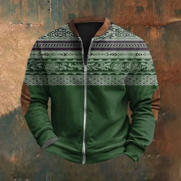 Men's Retro Casual Gradient Printed Sweatshirt - Image 22