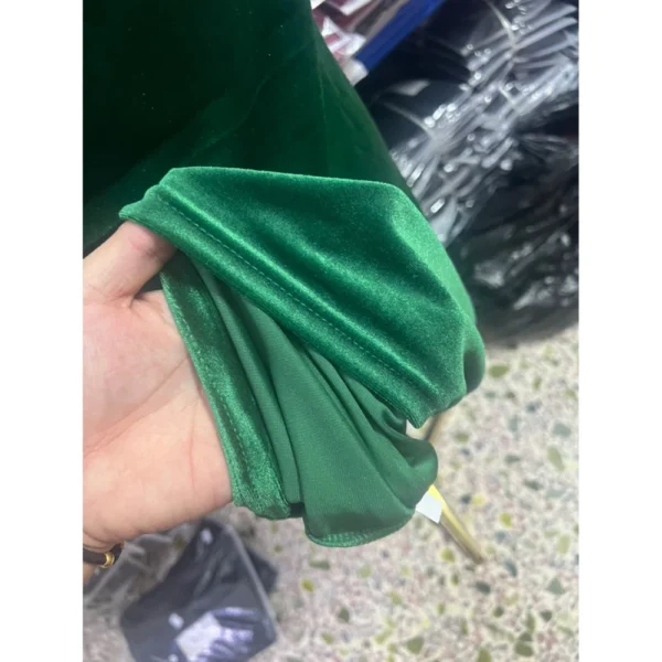 Waist Suspender Dress For Women Retro Mid-length Skirt Velvet Versatile - Image 9