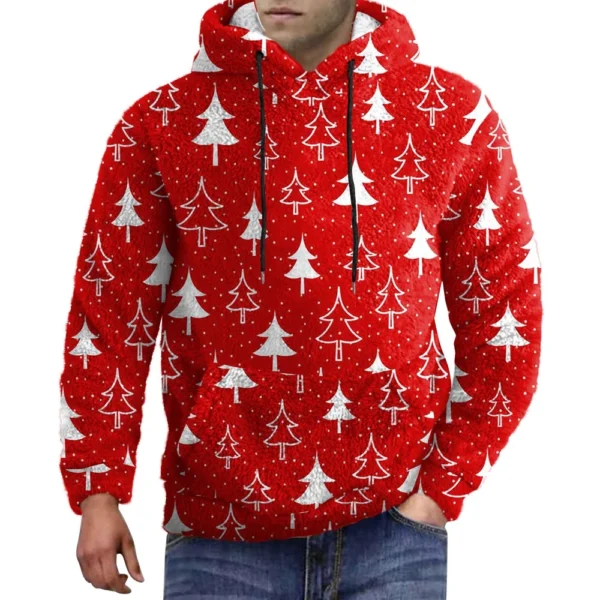 Men's Standing Collar Sweatshirt Is Outdoor Casual Sweaters Tops - Image 26