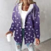Women's Coat Casual And Fashionable Composite Thick And Warm Printed Hooded - Image 28