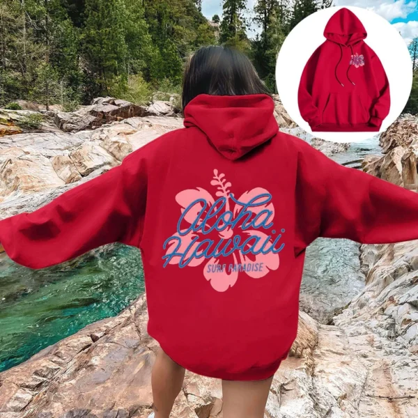 Women's Fashion Lightweight Long Sleeve with Pockets Pullover Hoodies - Image 37