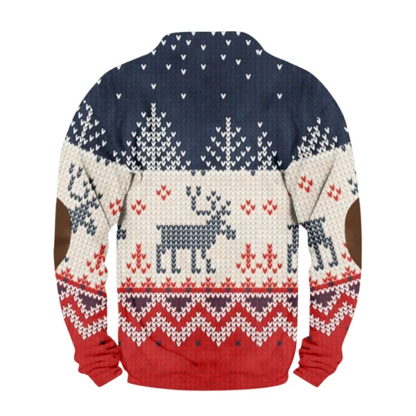 Men's Buttoned Sweatshirt With European And American Autumn/winter Printed Long - Image 12