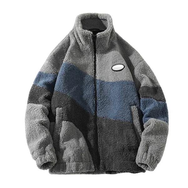 Mens Casual  Pocket Lambskin R Fashion  Cashmerematching Loose Warm - Image 4