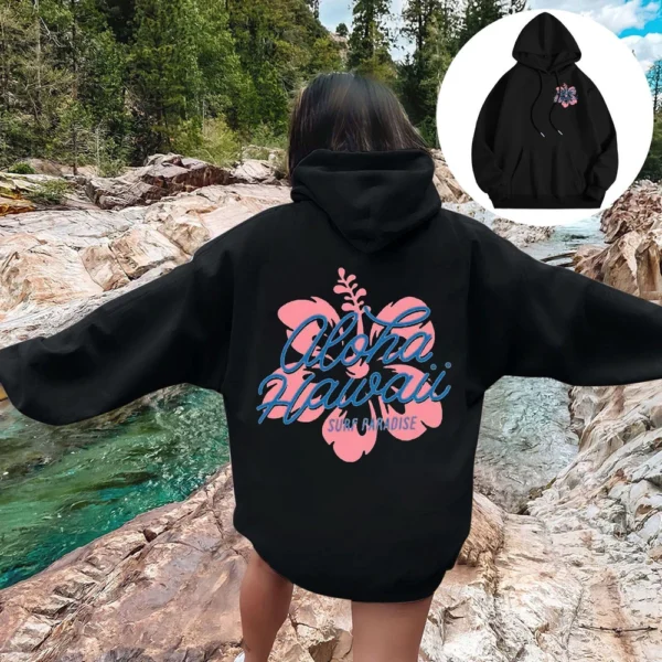 Women's Fashion Lightweight Long Sleeve with Pockets Pullover Hoodies - Image 13
