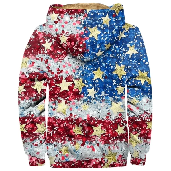 Men's Thickened Button Double Pocket Jacket With Pocket Insert Cotton Jacket - Image 9