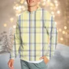 Men's Casual Fashion Comfortable Plaid Round Neck Pullover Sweatshirt Sweatshirt - Image 32