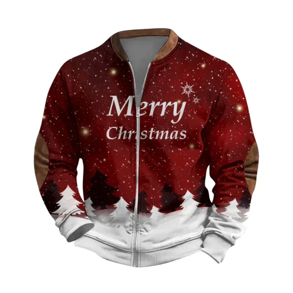 Men's Retro Casual Gradient Printed Sweatshirt - Image 6