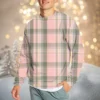 Men's Casual Fashion Comfortable Plaid Round Neck Pullover Sweatshirt Sweatshirt - Image 23