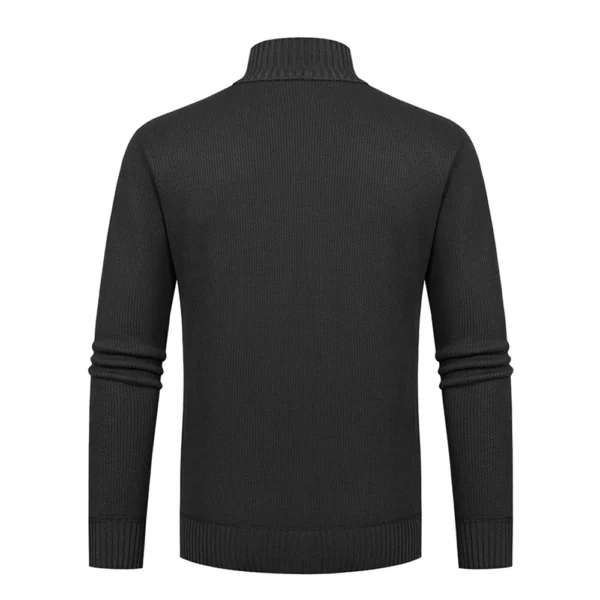 Men's Cashmere Fall And Winter Knit Cardigan Middle-aged Casual Warm Solid - Image 10