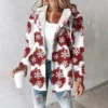 Women's Coat Casual And Fashionable Composite Thick And Warm Printed Hooded - Image 43