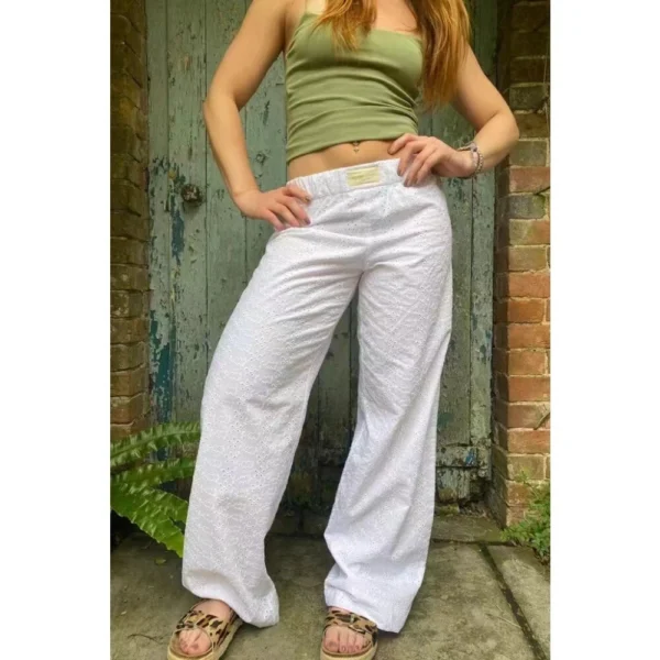 Women's Striped Wide Leg Pants Casual Pants - Image 22