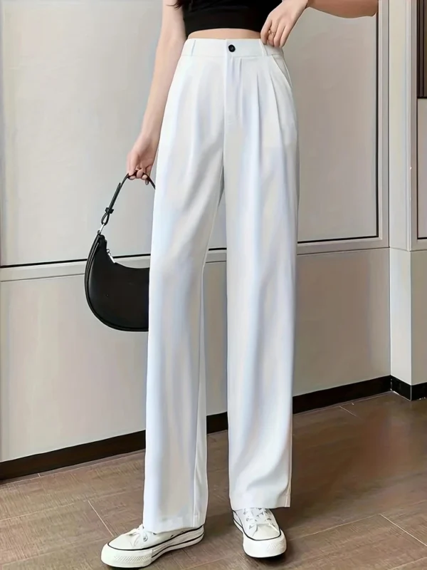 Women's casual long casual loose trousers suit pants women - Image 11