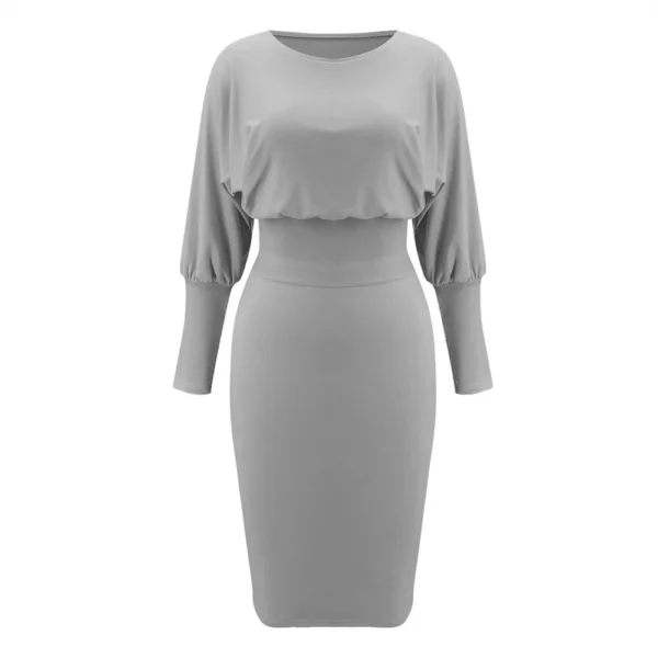 Sexy Women's Knit Sweater Long Sleeve Package Hips Party  Dress - Image 10