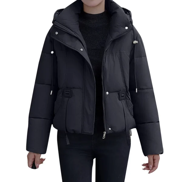 Women's Winter Coat Warm Jacket With Hooded Women Thicken Lightweight Coats - Image 14