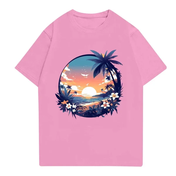 Men's Stand Collar Short Sleeve Shirt Loose Leisure Holiday Shirt Man - Image 2