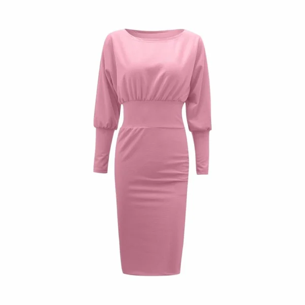 Sexy Women's Knit Sweater Long Sleeve Package Hips Party  Dress - Image 6