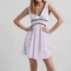 Women's Fashion Casual V-Neck Sleeveless Waist Splicing Dresses - Image 10