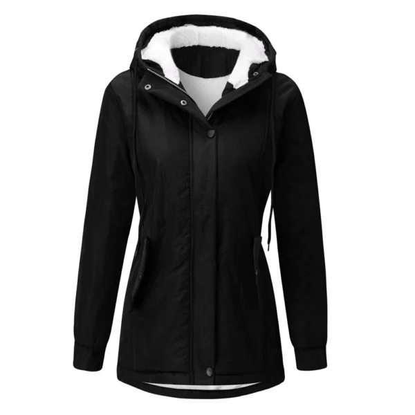 Women's Fashion Cotton-padded Coat Lamb Wool Cotton-padded Coat With Fleece - Image 16