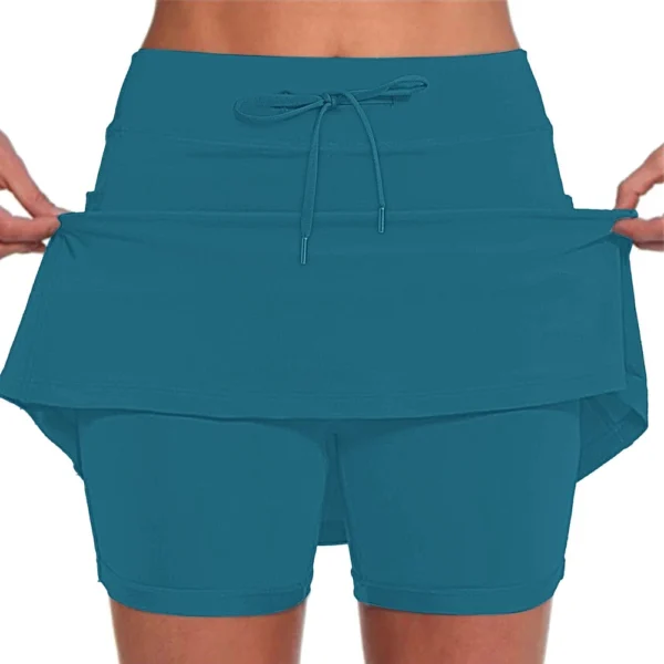 Women's Casual Athletic Fitness Running Yoga Pleated Shorts Skirt Tennis Skirt - Image 8