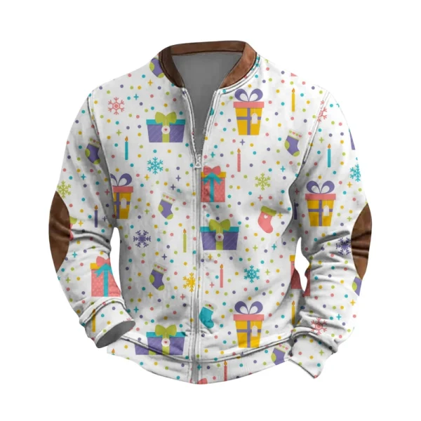 Men's Retro Casual Gradient Printed Sweatshirt - Image 6