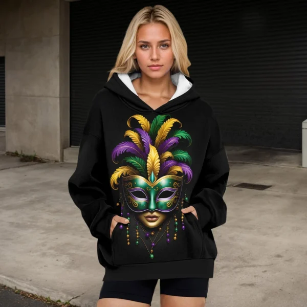 Womens Oversized Sweatshirts Fleece Hoodies Long Sleeve Shirts Pullover Fall - Image 13