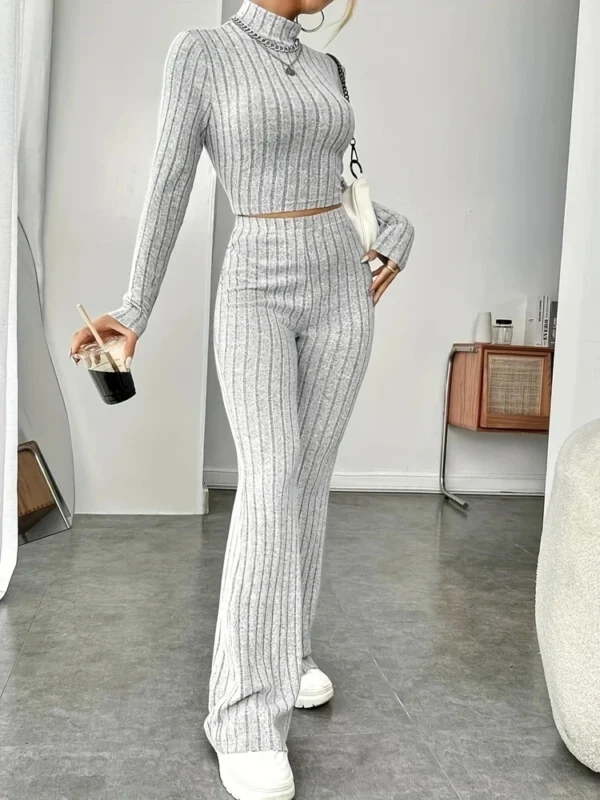 Women's clothing inner with long sleeves and trousers set two-piece set - Image 10