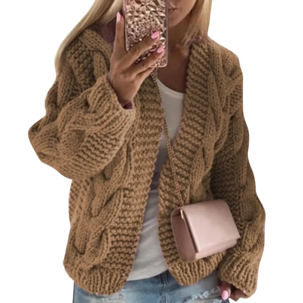 Women's Fashion Casual  Knit Cardigan Sweater - Image 11