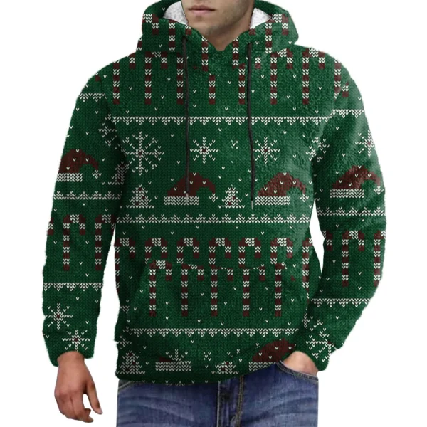 Men's Standing Collar Sweatshirt Is Outdoor Casual Sweaters Tops - Image 7