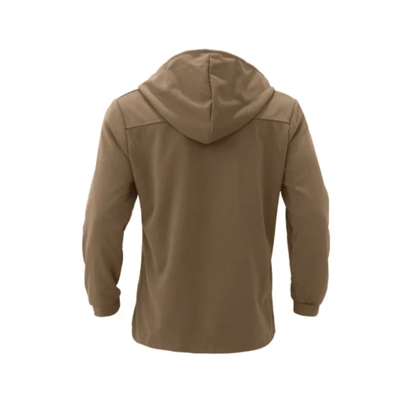 Men's trench coat long lapel hood casual trench coat - Image 15