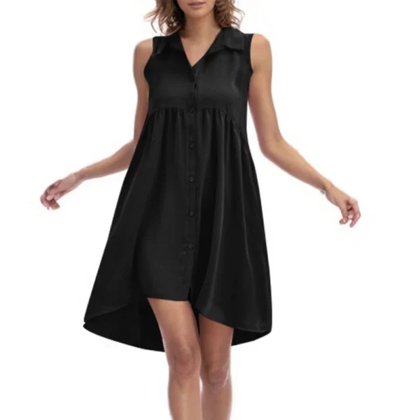 Women's Dresses Sleeveless Front Short Back Length Casual Dresses - Image 14
