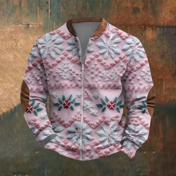 Men'S Retro Casual Sportswear With Open Zipper Sweatshirt Jacket - Image 22