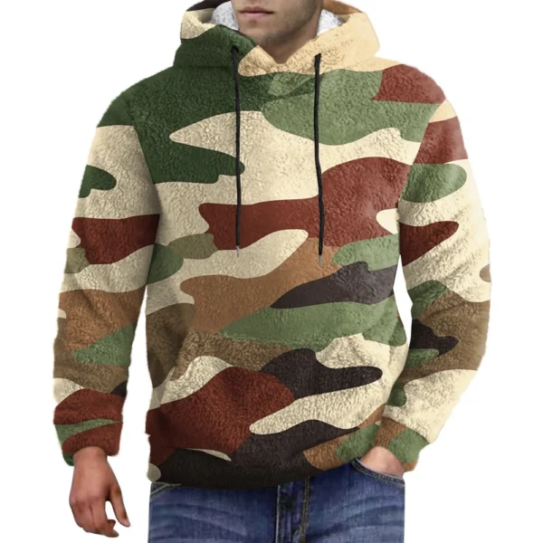 Hooded Sports Tracksuit Unisex Running Outfits Long Sleeve Pullover Hoodies - Image 3