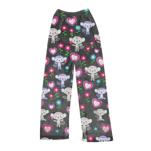 Women Winter Plaid Pants Full Length Long Trousers Sports Pants - Image 23