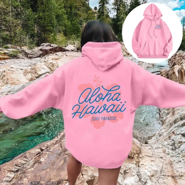 Women's Fashion Lightweight Long Sleeve with Pockets Pullover Hoodies - Image 34