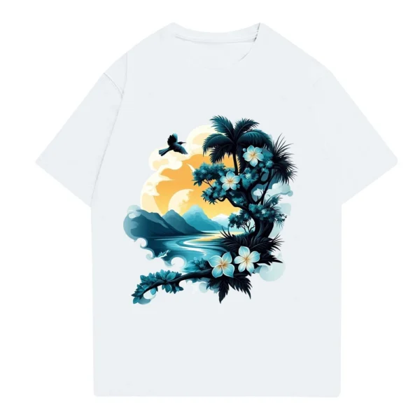 Men's Stand Collar Short Sleeve Shirt Loose Leisure Holiday Shirt Man - Image 31