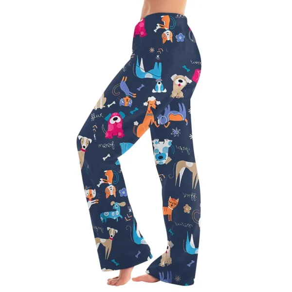 Women Winter Plaid Pants Full Length Long Trousers Sports Pants - Image 19